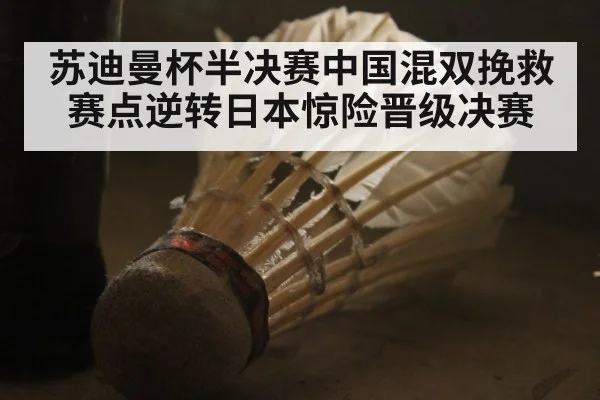 苏迪曼杯半决赛中国混双挽救赛点逆转日本惊险晋级决赛